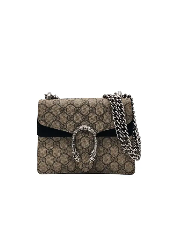 Gucci Dionysus Mini Shoulder Bag in Monogram GG Supreme Canvas