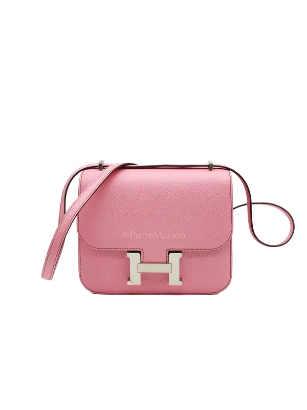 Hermes Constance 18 Bubble Gum Pink Epsom Leather in Palladium Hardware Stamp Z (2021)