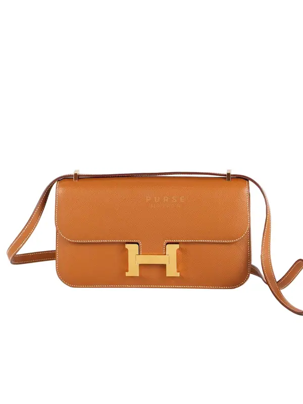 Hermes Constance Elan Gold Epsom Leather Gold Hardware Stamp W(2024)