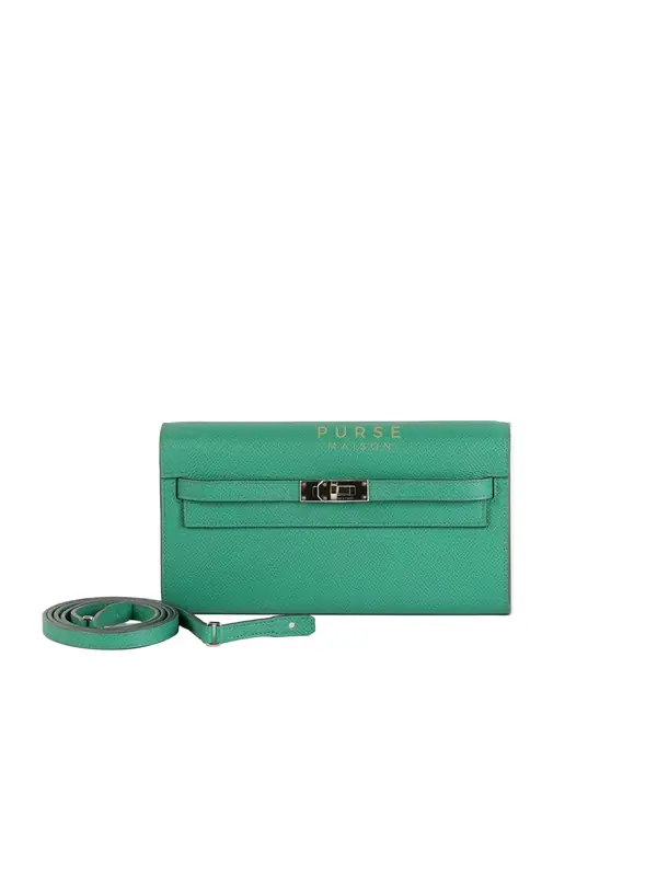Kelly To Go in Vert(Green) Epsom Leather & Palladium Hardware Stamp Y(2020)